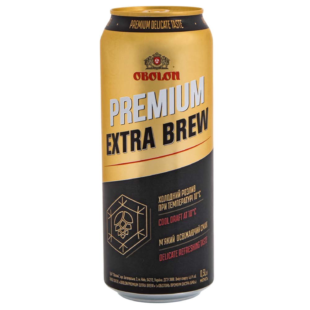 Obolon Premium Extra Brew" Schankbier 4,6 % vol.