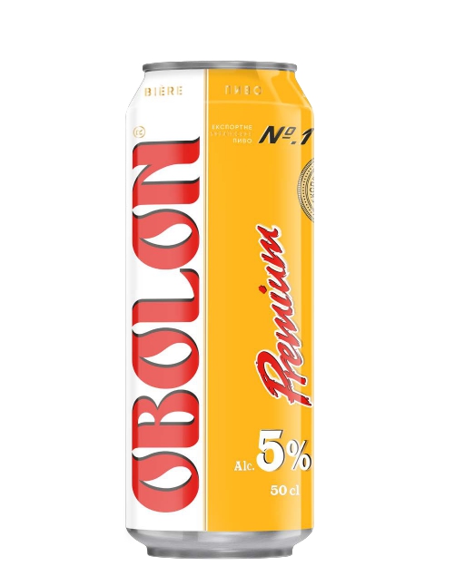 "Obolon Premium" Lager Bier 5 % vol.