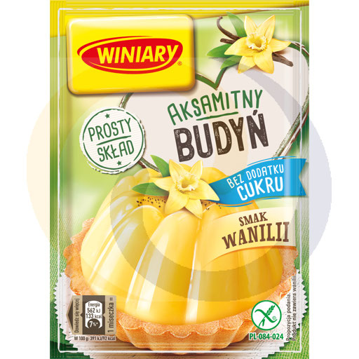 Zijdezachte pudding zonder toegevoegde suiker, vanillesmaak, 35g Winiary