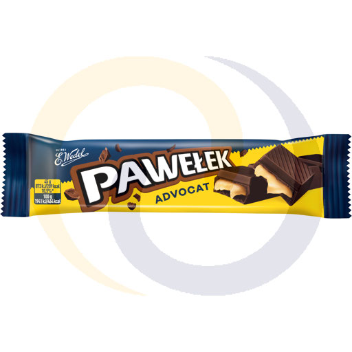 E. Wedel Pawełek Donkere Chocolade Reep met Advocaatvulling 45 g