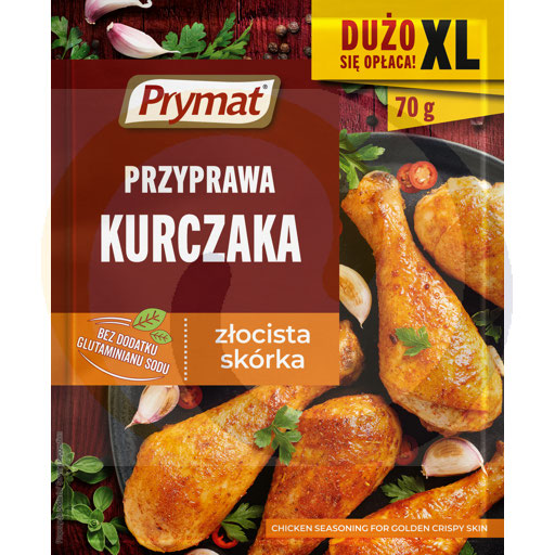 Prymat Kruidensamenstelling voor Kip- en Gevogeltegerechten voor Gouden Knapperige Huid 70 g