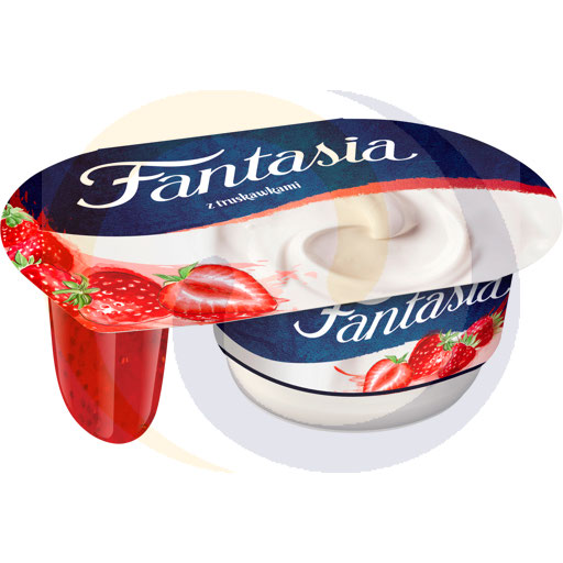 Йогурт клубничный Fantasia 118г / 12шт Danone