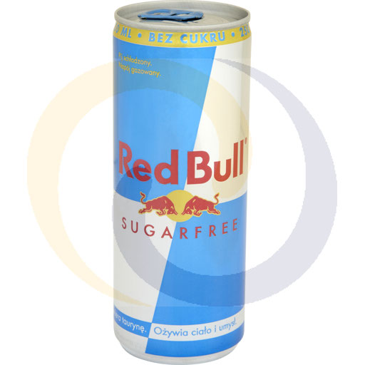 DRS Red Bull suikervrije energiedrank 0,25l 24 stuks.
