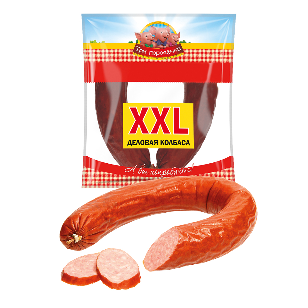 Bouillonworst "XXL Delowaja Kolbasa" naar het Krakause soort