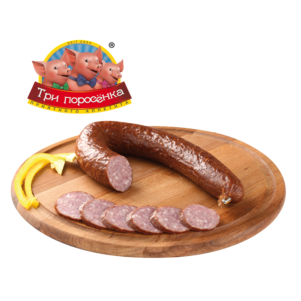 Kookworst "Domaschnaja" op Krakause wijze fijn, gerookt