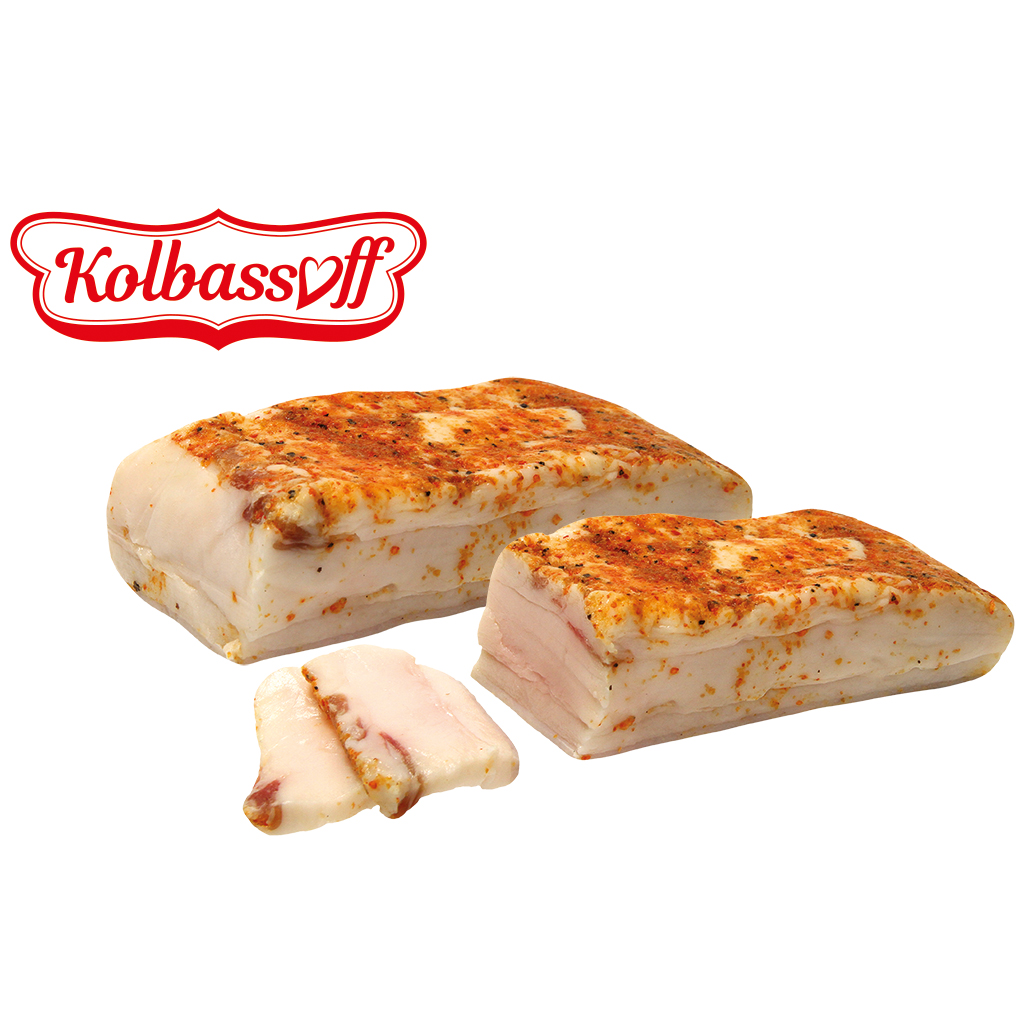 Соленое сало со специями