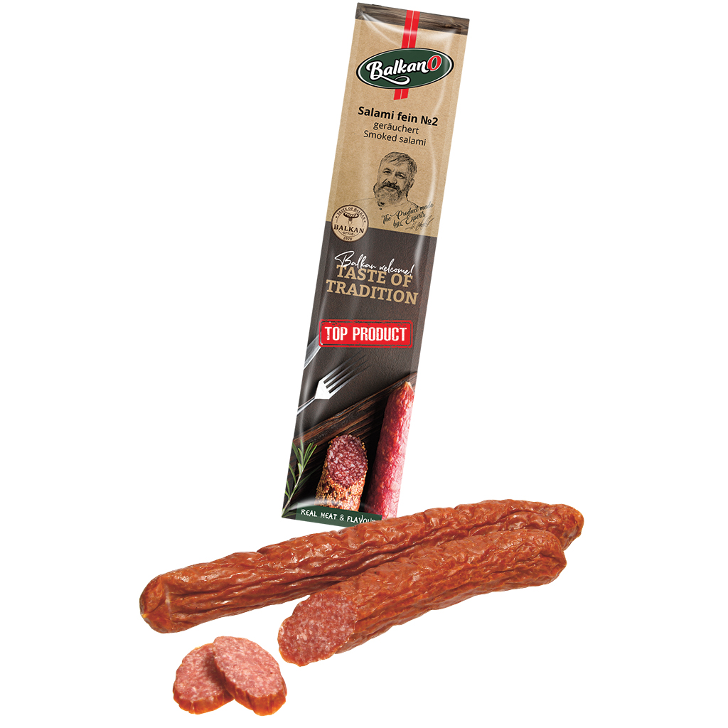 Fijne salami "Сajna kobasica", gerookt