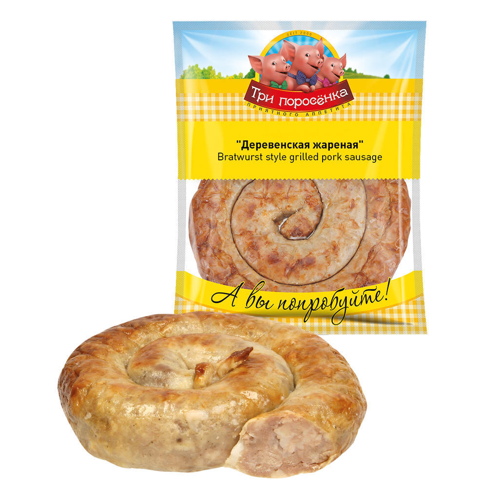 Колбаса "Деревенская жареная", горячего копчения