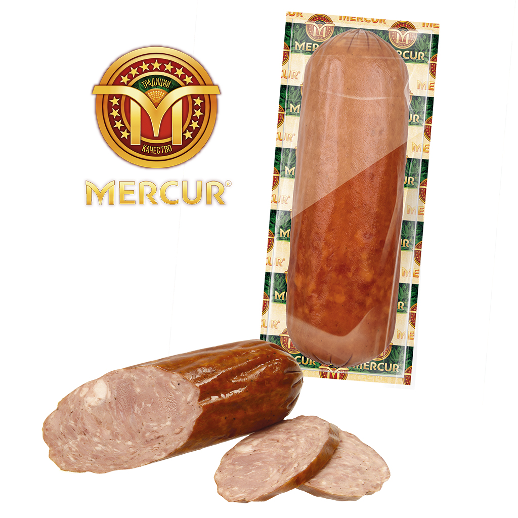 Bouillonworst "Mercur Krakovskaja originalnaja" in Krakauer