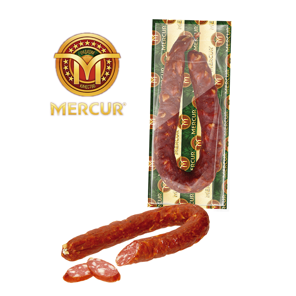 Сырокопчёная колбаса Меркур "Минская"