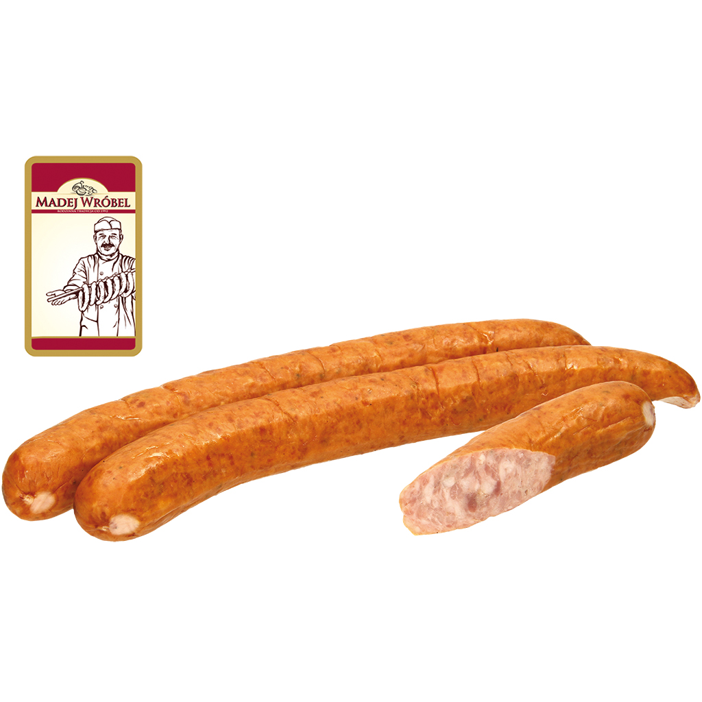 Польская вареная колбаса среднего помола "Z Gospody", копчен