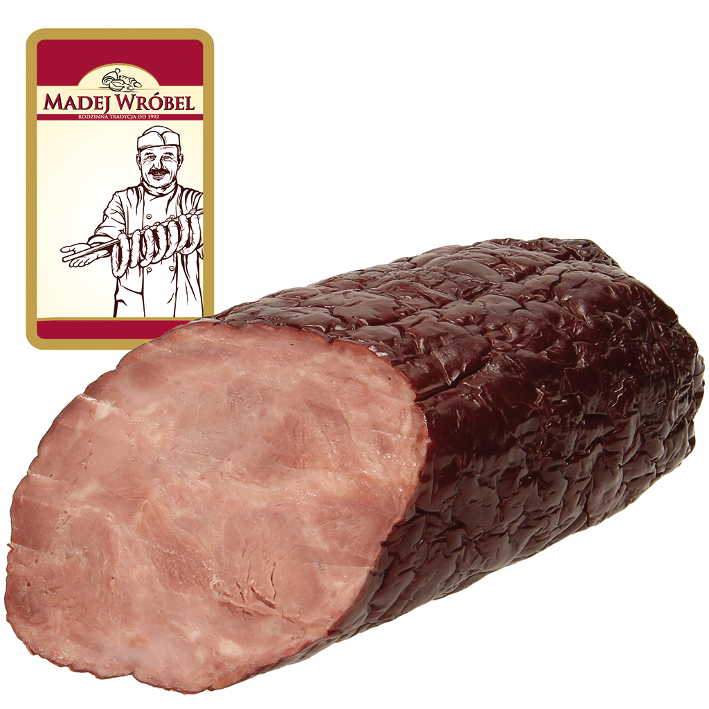 Middelgrove brühwurst van kalkoen- en varkensvlees, gerookt