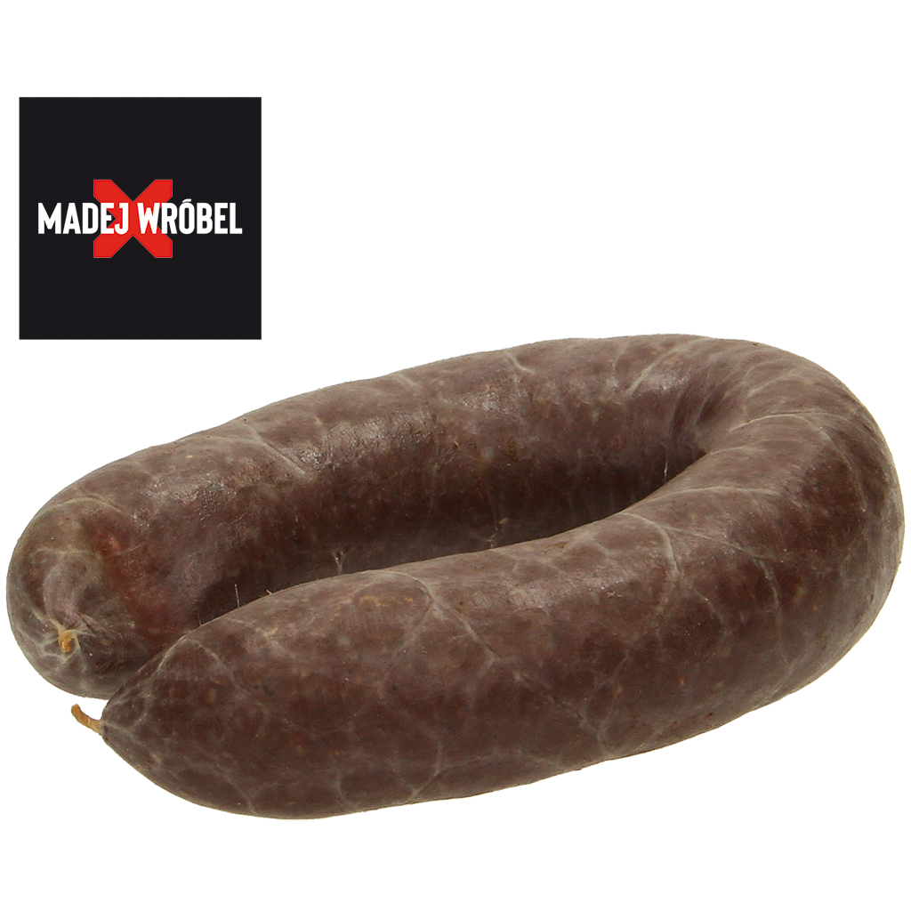 Silezische gerstenwurst met varkenskopvlees, varkensbloed