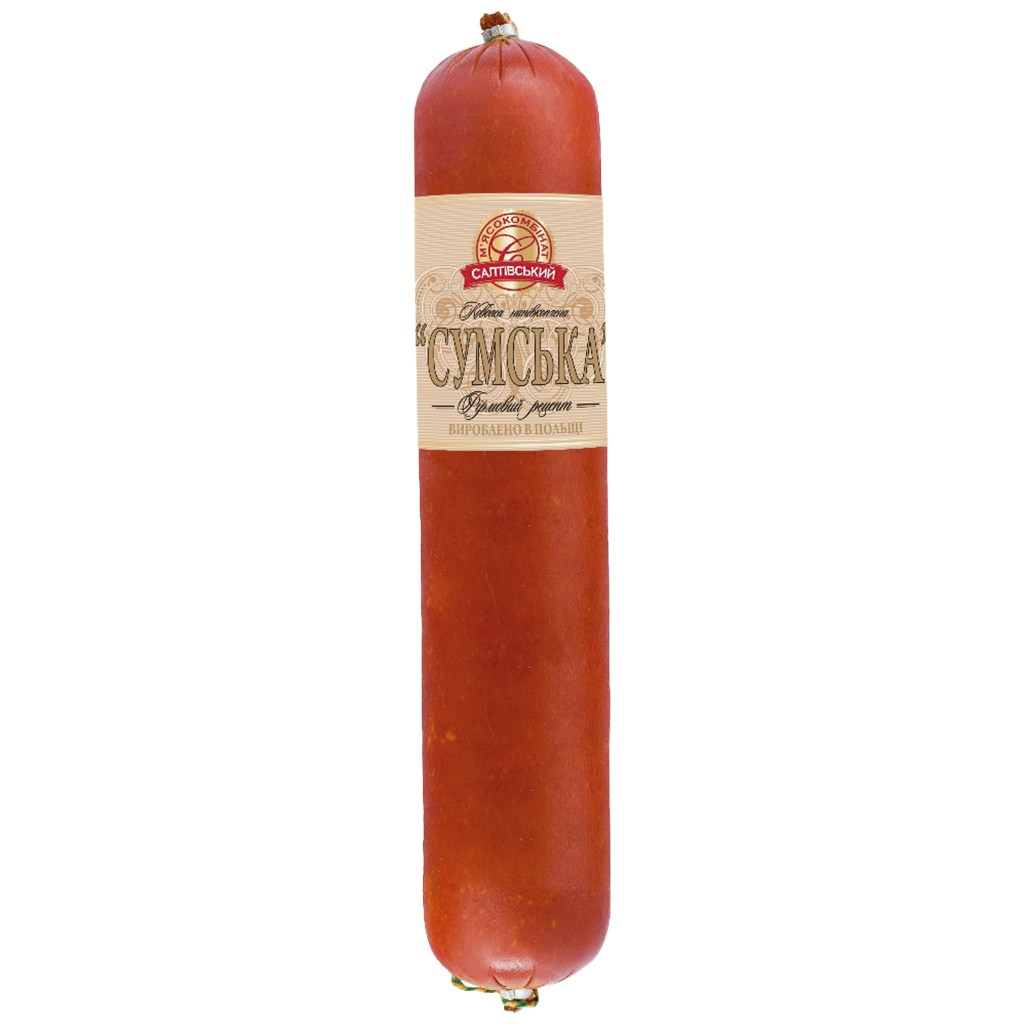 Gerookte kookworst van varkensvlees en kip "Sumska" van Oekr