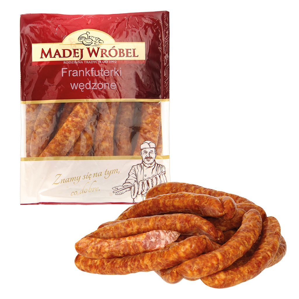Poolse gerookte rauwe worstjes, middelgroot