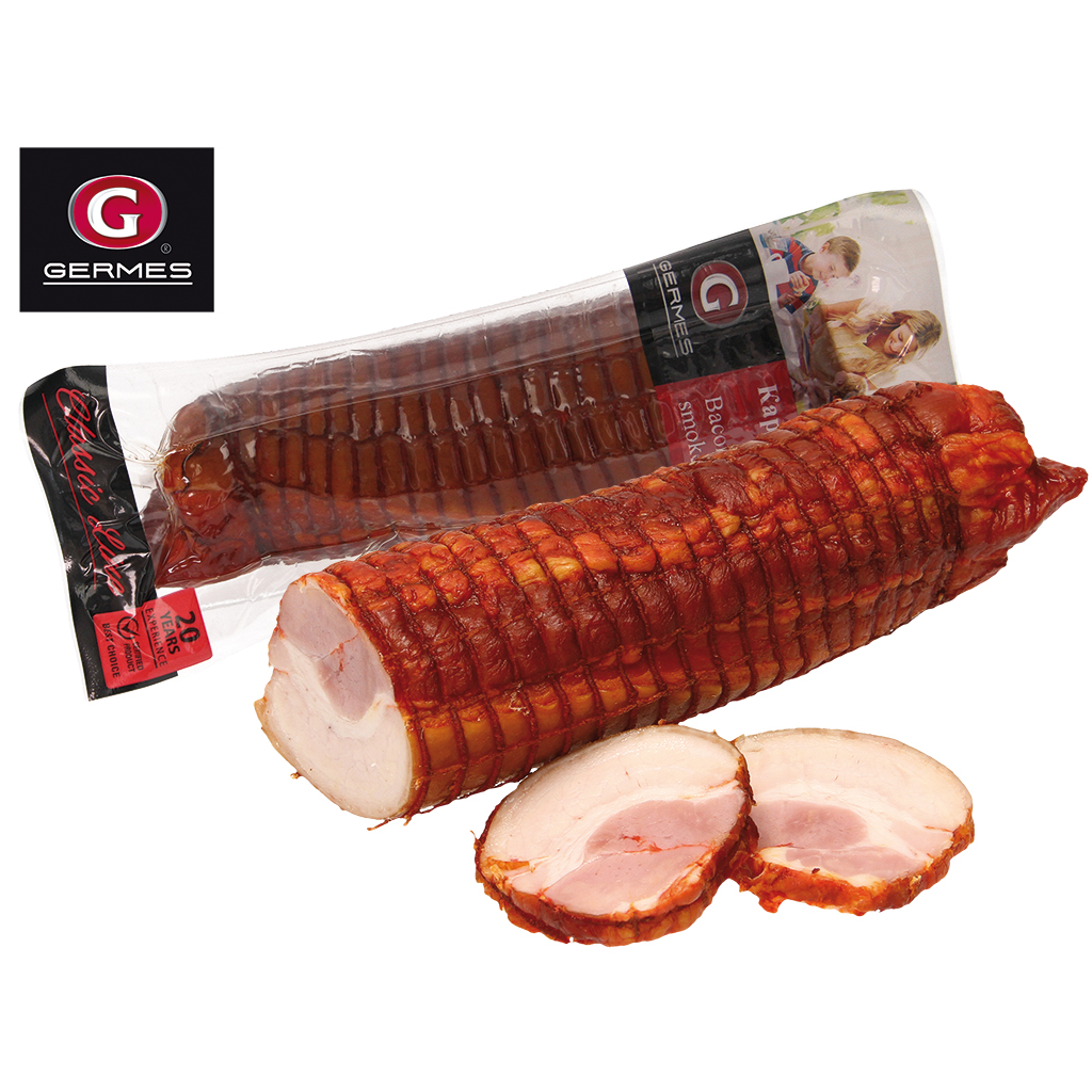 Varkensbuik "Karbonat", gezouten en gerookt
