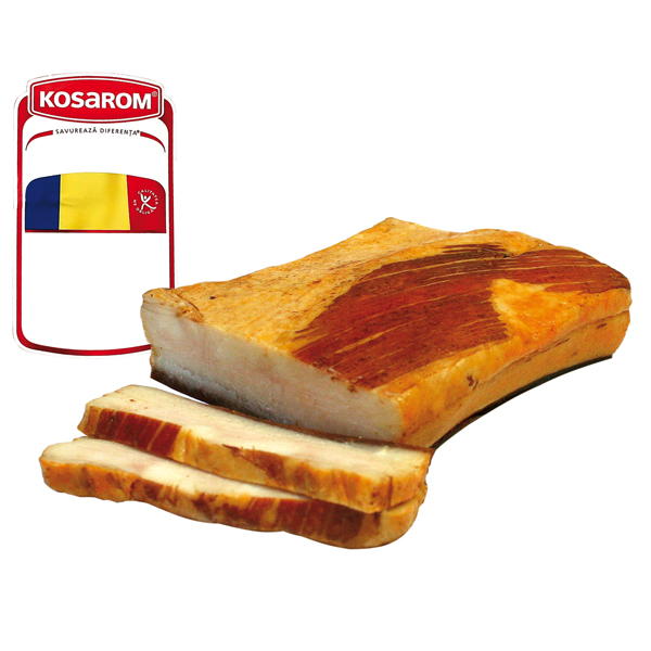 "Slanina fiarta si afumata cu boia" - Свиной бекон со сладки