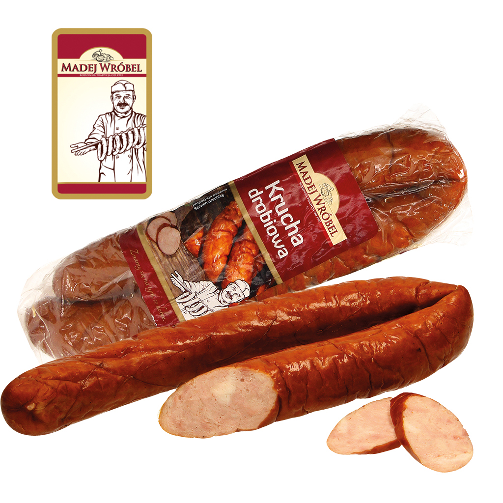 Vogelbouillonworst, middelgroot, verfijnd met rokeraroma, be