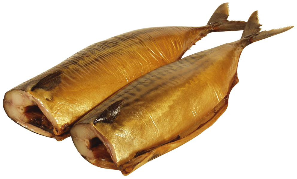 Makrelen (Scomber scombrus) zonder hoofd, koudgerookt