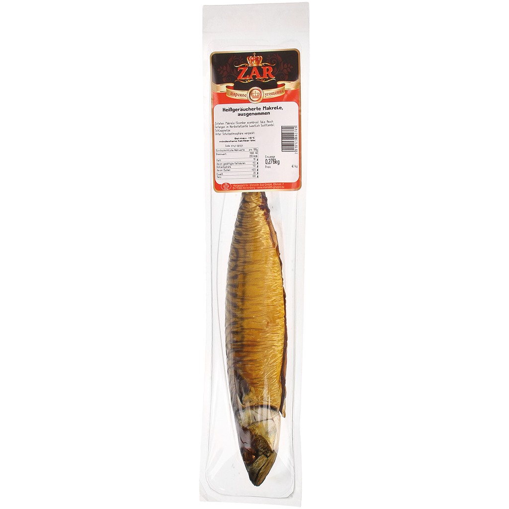 Makreel ontdaan (Scomber scombrus), heet gerookt