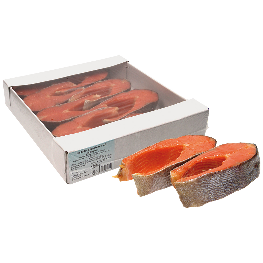 Стейк лососевой форели, холодного копчения