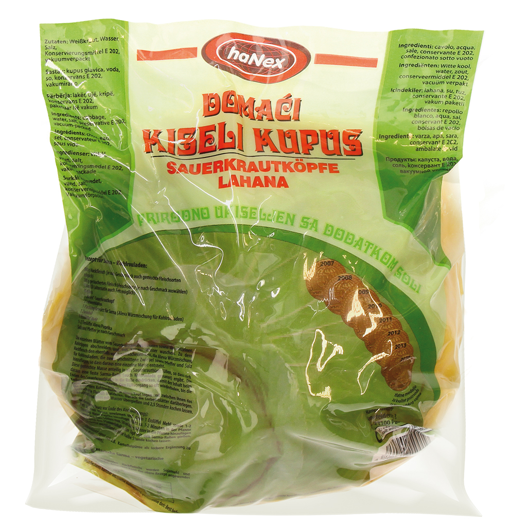 Капуста в кочанах, квашенная