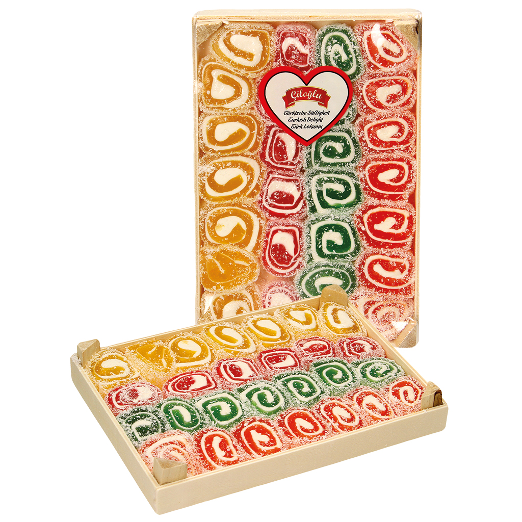 Fijne Lokum snoep met fruitsmaak