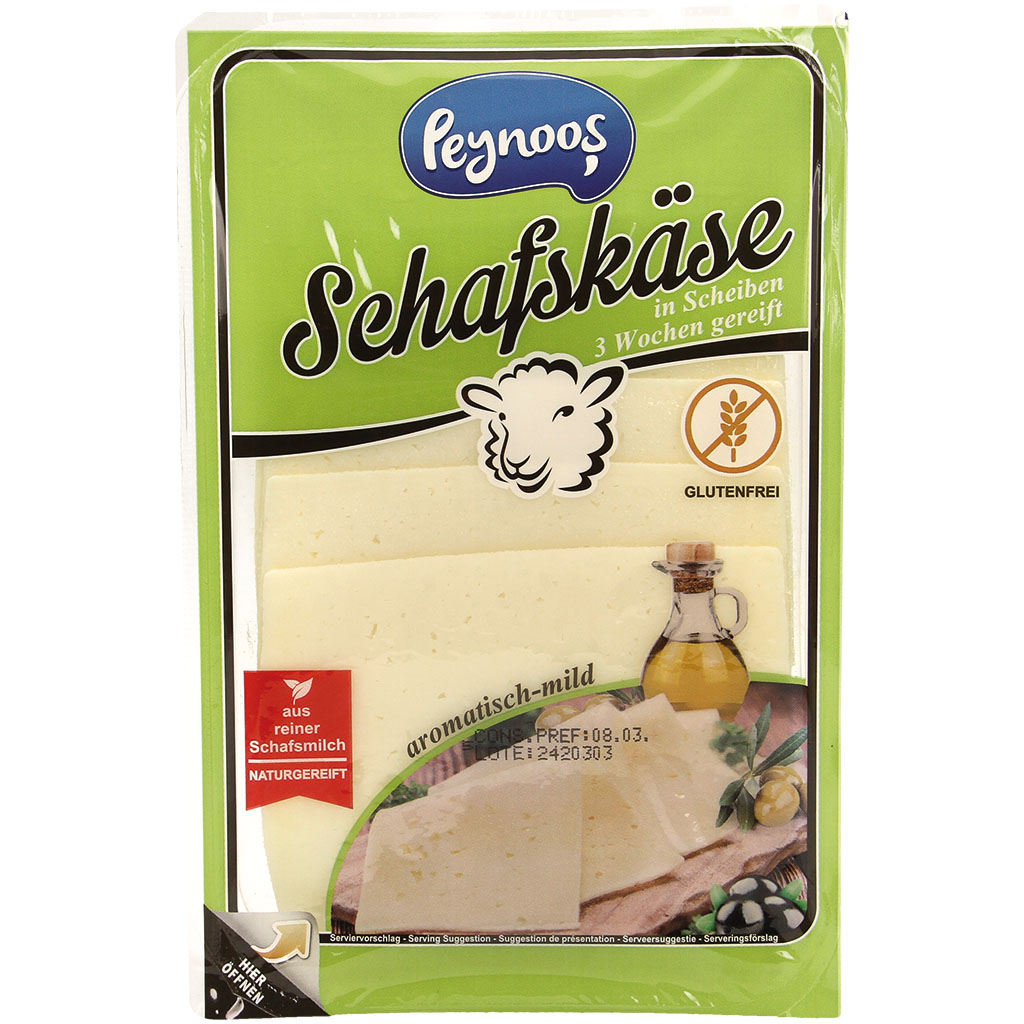 Schapenkaas in plakken, 3 weken gerijpt, minimaal 45% vet in