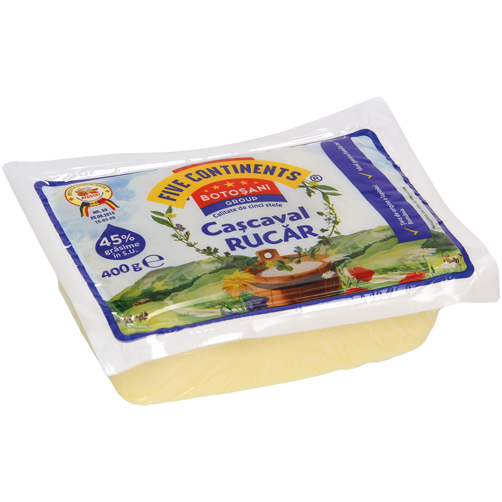 Roemeense pasta filata kaas ""Cascaval Rucar"" van gepasteur