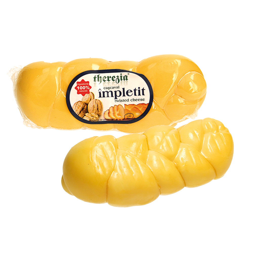 Pasta filata kaas "Cascaval Impletit afumat" gerookt, volvet