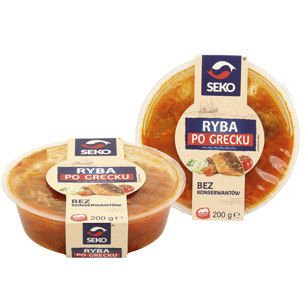 Gebakken zalmhapjes in fijne rode saus (65%) met groenten, g