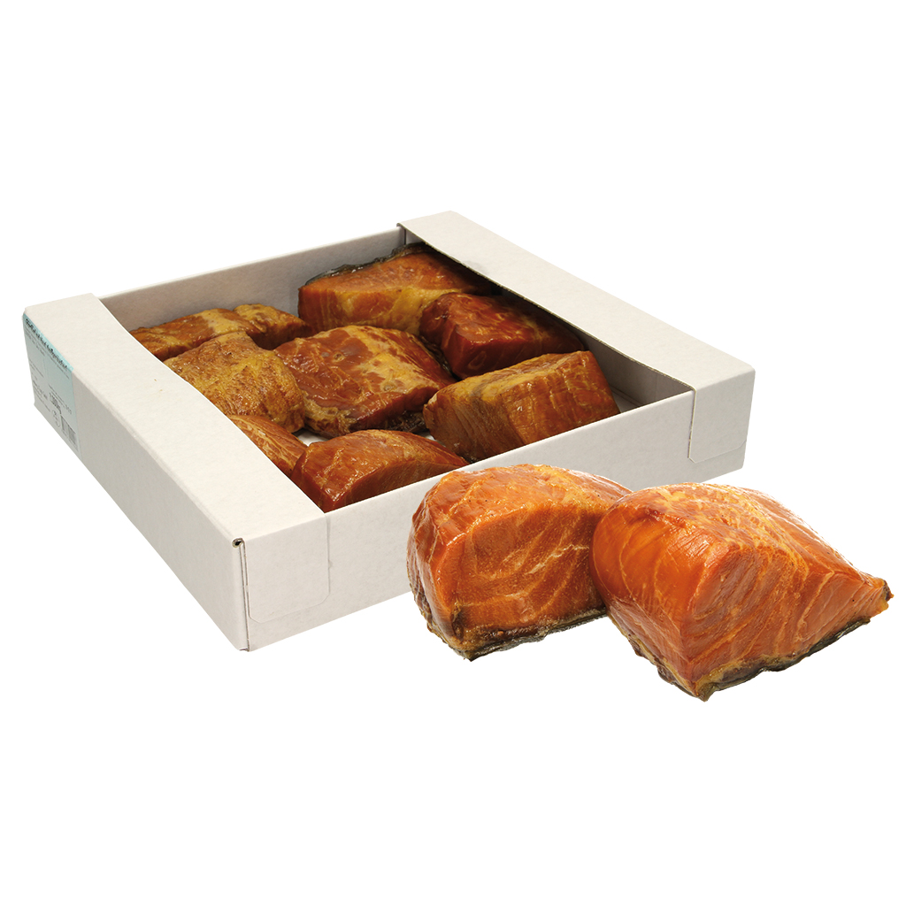 Филе из осетра с кожей, горячего копчения