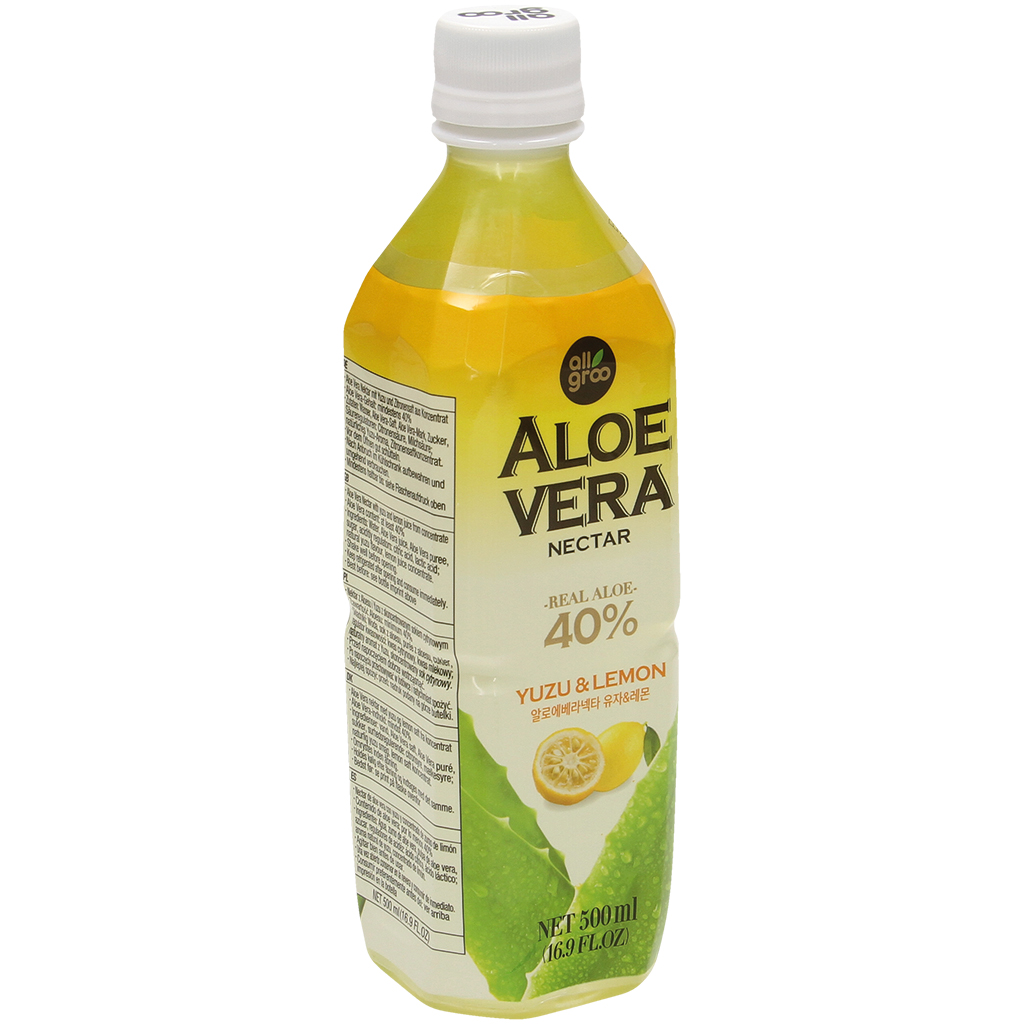 Drank met Aloe Vera en yuzu- en citroensmaak