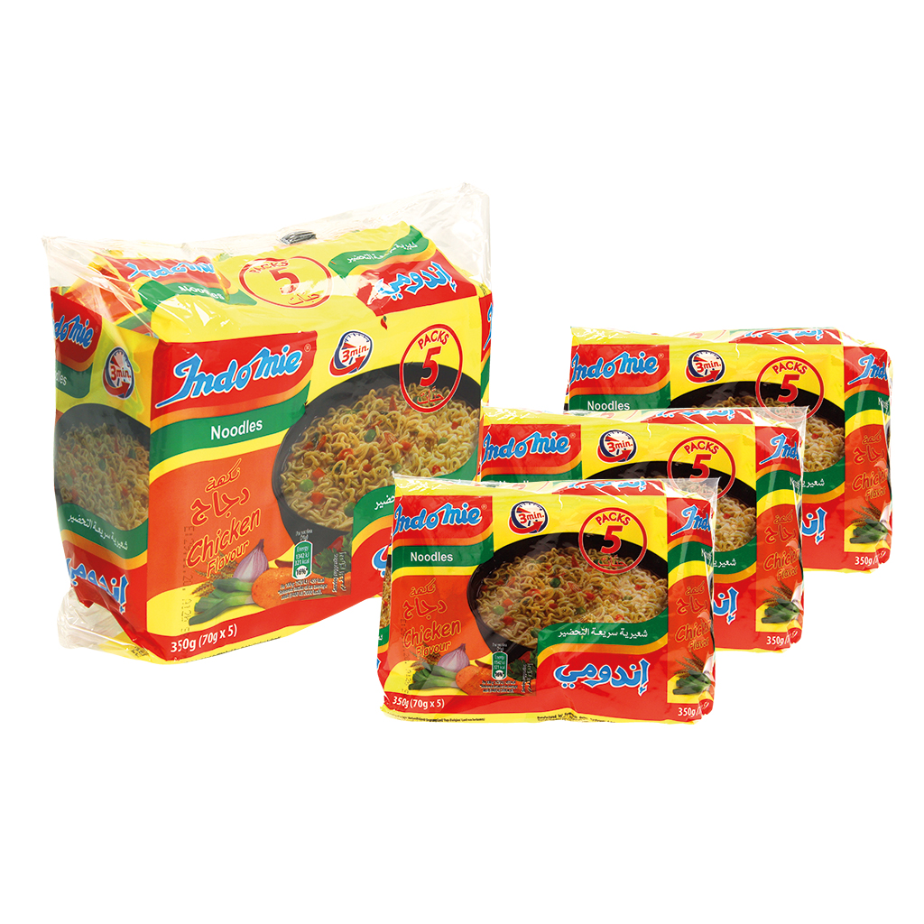 Instant-noedelsoep met kip smaak 5x70g