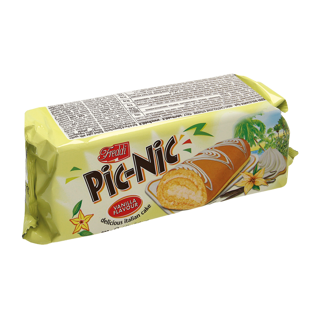 Cakerol met vanillecrèmevulling (28%)