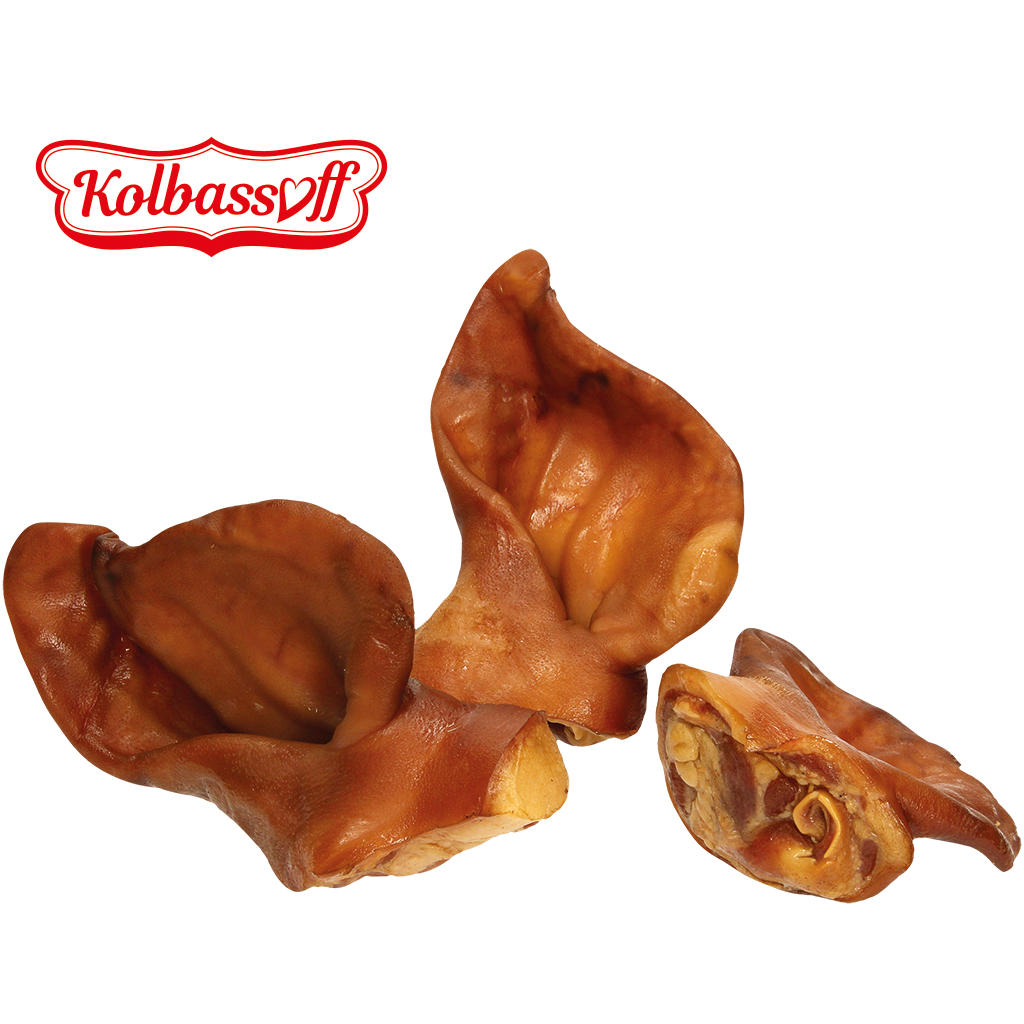 Свиные уши вареные и копченые