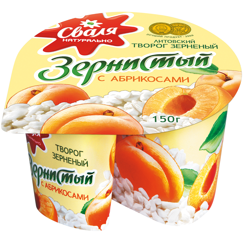 Десерт на основе зерненого творога и сливок с 20% ароматизи