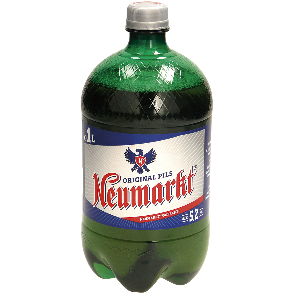 Bier "Neumarkt". Gepasteuriseerd, 5,2% vol.