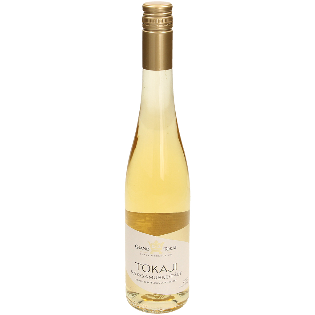 Witte wijn "Tokaji Sargamuskotaly", zoet.