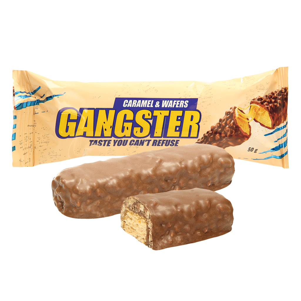 Wafelreep met 40% karamel en 10% room met vanillesmaak in ca