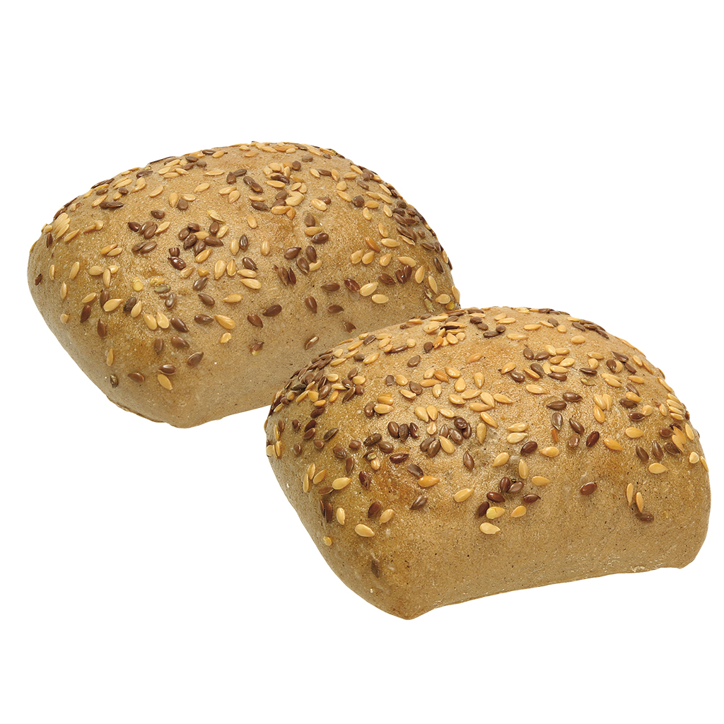 Bulka zytnia Пшеничная булочка с овсяными хлопьями и льняным