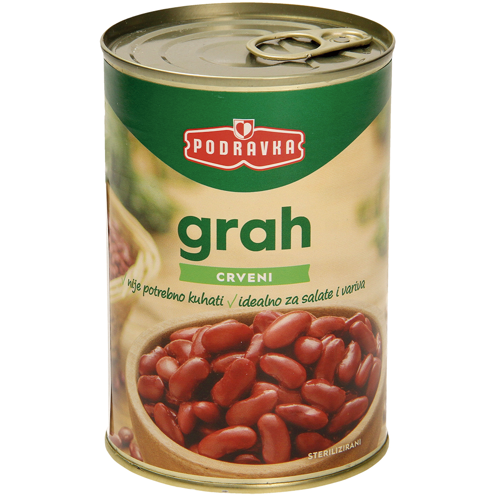Gesteriliseerde rode bonen in pekel