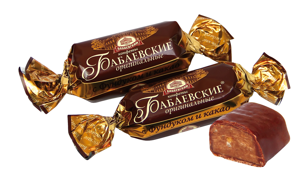 Pindasnoep "Babaevskie Originalnye" met hazelnoten