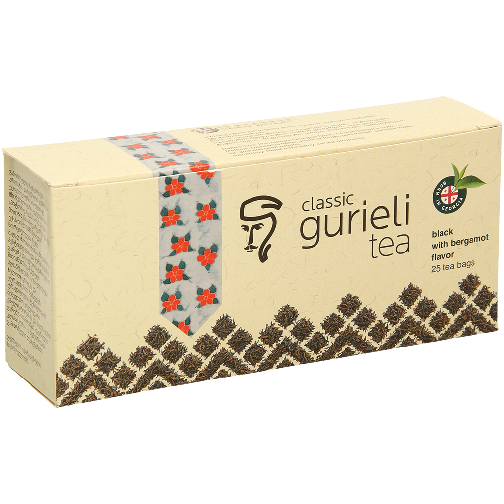 Aromatisierte zwarte Georgische thee met bergamot-smaak "Gur