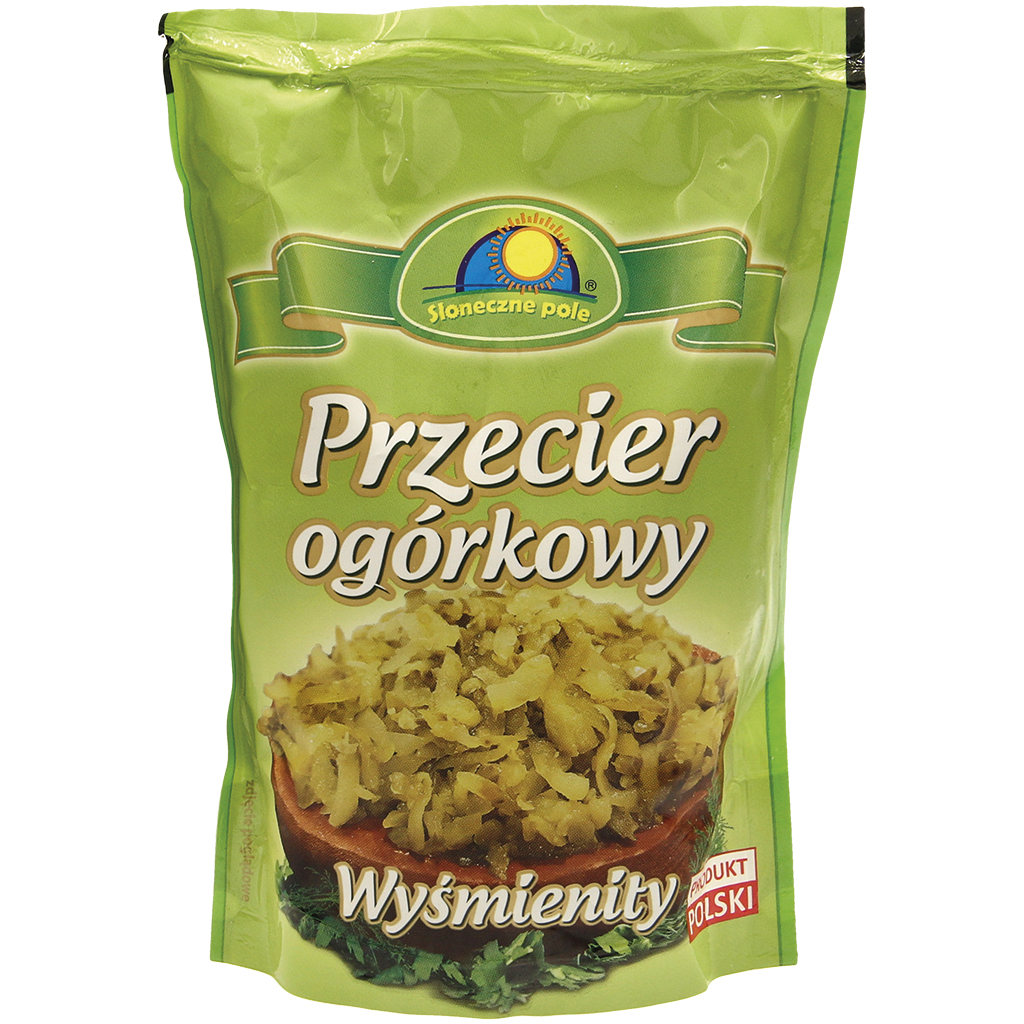 Geraspelde melkzuur gefermenteerde komkommers