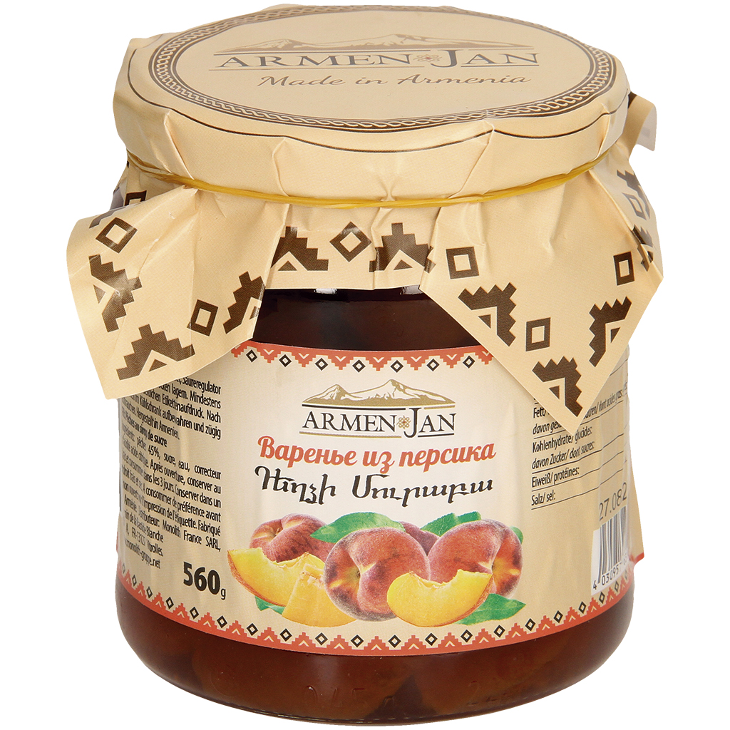 Perzikstukjes in suikersiroop