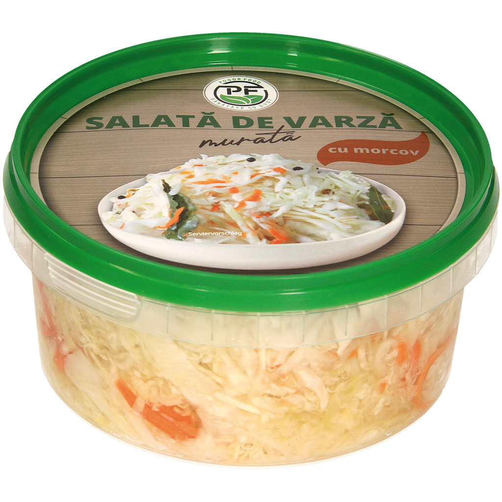 Салат из белокочанной капусты с морковью, слабой закваски