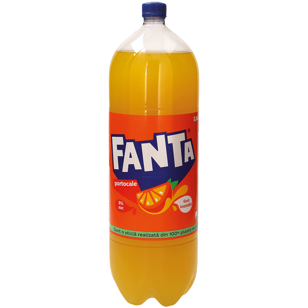 Koolzuurhoudende frisdrank "FANTA" met sinaasappelsmaak