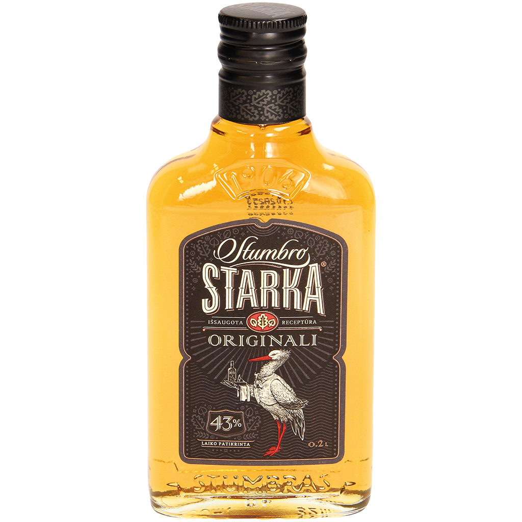 Спиртной напиток "Stumbras starka" с красителем, 43% алк.