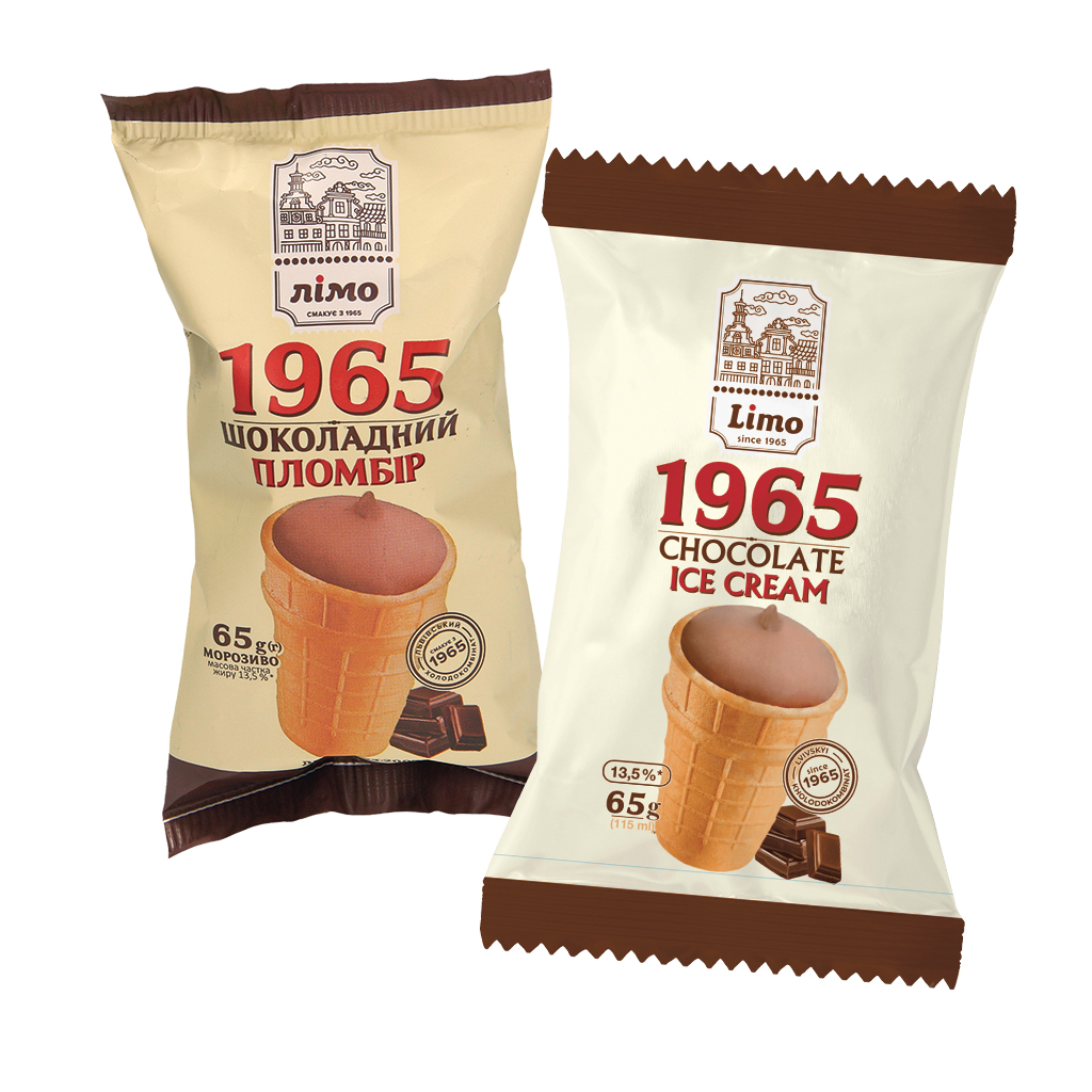 IJs met chocoladesmaak in een wafelbekertje